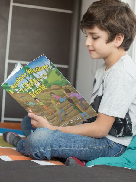 A child reading book